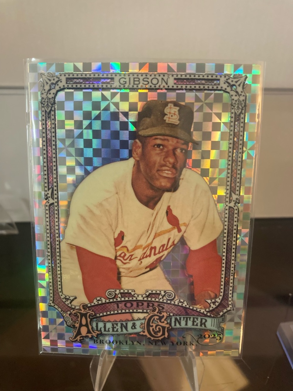 Topps Allen & Ginter Holographic Bob Gibson